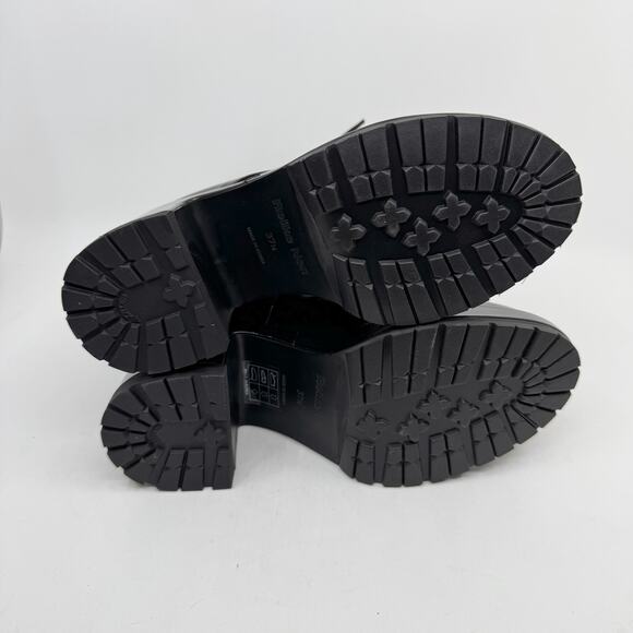 NWT REIKE NEN 'Cording Platform' Black Patent Leather Chunky Boots - Picture 6 of 10